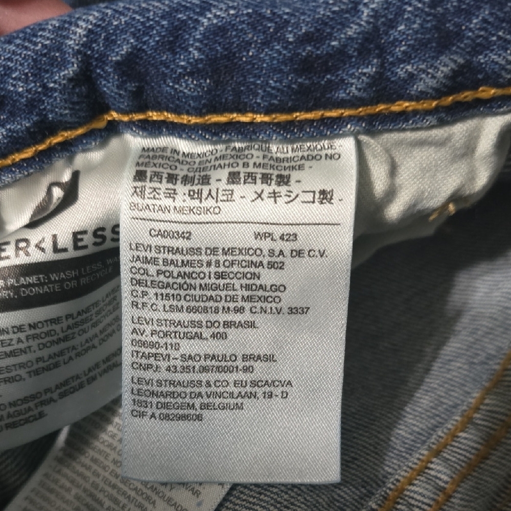 Levi's 511 Jeans Men's Classic Blue Straight-Leg Jeans - Picture 4 of 14
